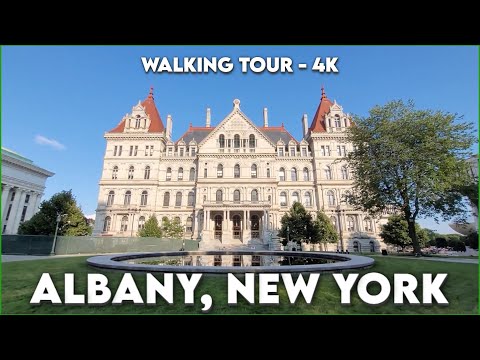 🚶‍♂️Albany, New York Architectural Marvels| 4K Walking Tour!